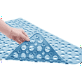 thumbnail image 1 of Dingrich Bathroom Shower Mat, Non Slip Soft TPE Bath Mat, Machine Washable, 30x17inch - Blue, 1 of 6