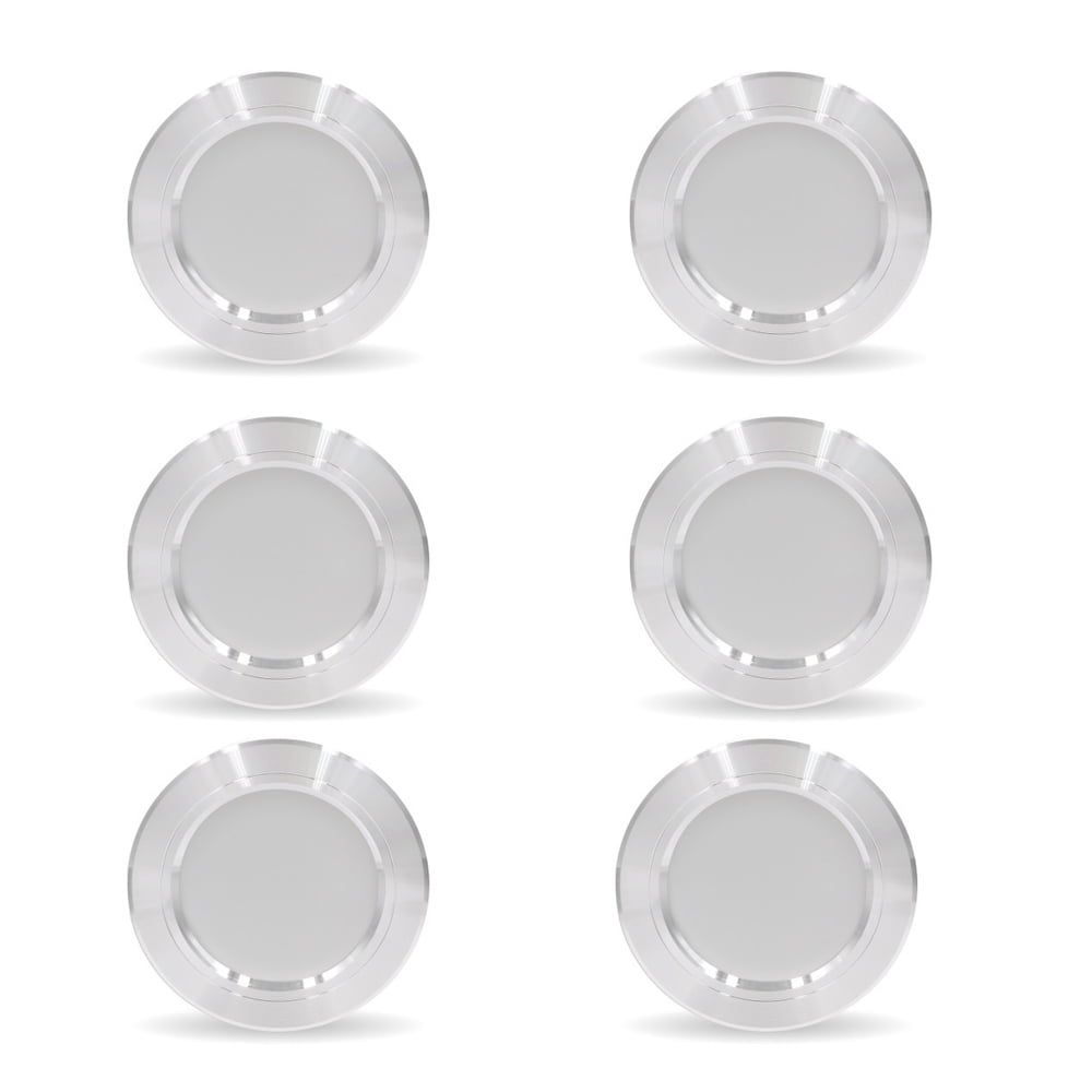 Dinheiro LED Recessed Spotlight, Ultra Flat, 220V-240V, 9 W, Set of 6, IP44 Ceiling Spotlights, Natural White, for Living Room, Bathroom, Installation Depth 28 mm