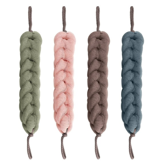 Dinheiro Long elastic back sponge with string handle Back scrubber Shower mesh sponge exfoliating body scrubber