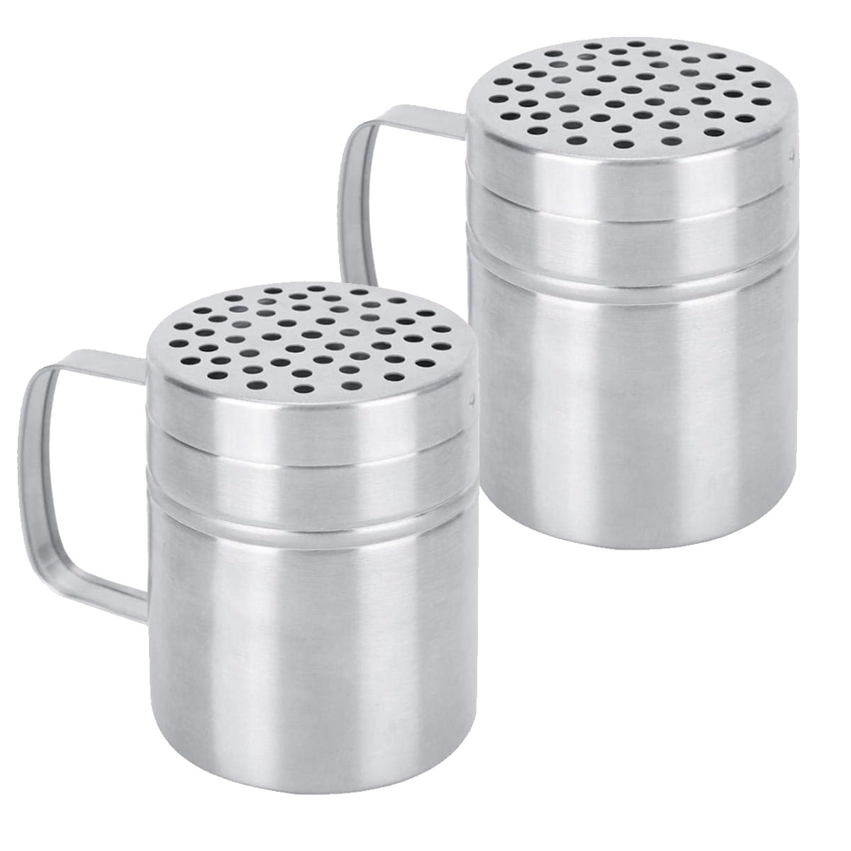 Dinheiro Metal Salt Pepper Dredge Shakers - With Handle - Seasonings