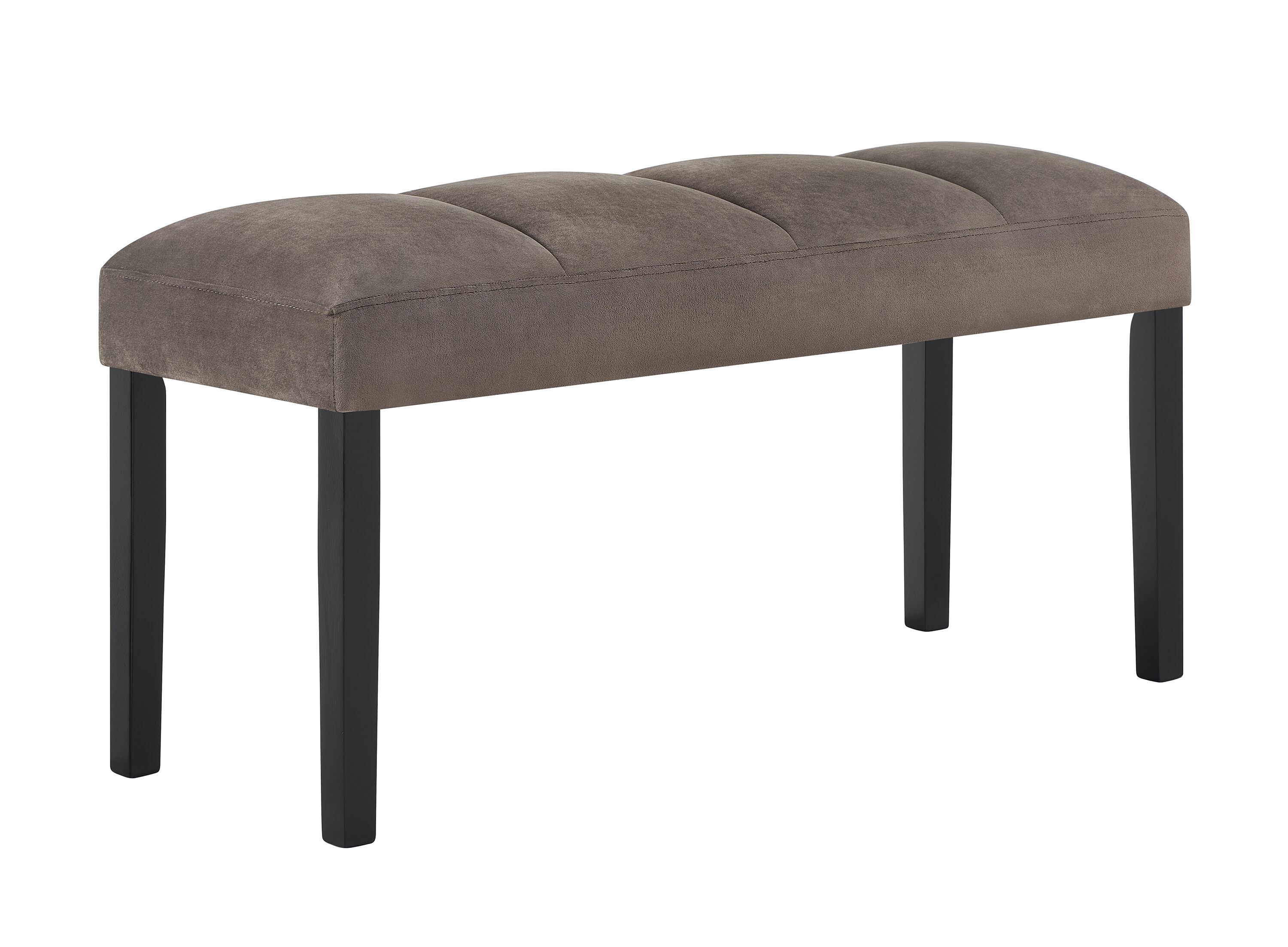 Dining Bench 1pc Contemporary Dining Bench Design Plush Padded Seat ...