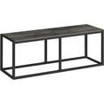 thumbnail image 1 of Dining Bench, 47.2 Inch Industrial Style Kitchen Table Bench, Steel Frame, Easy to Assemble, for Kitchen, Dining Room, Charcoal Gray and Black BC12CD01, 1 of 17