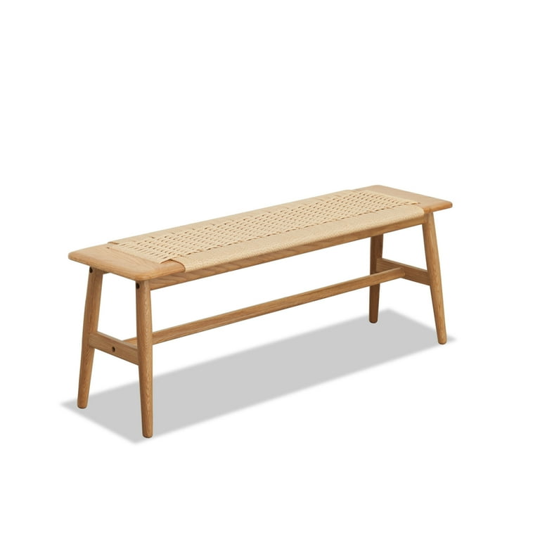 Solid Wood Entryway Bench with Shoe Storage