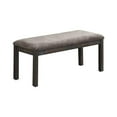 thumbnail image 1 of Dining Bench with Padded Seat & Straight Legs, Dark Brown, 1 of 1