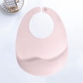 thumbnail image 1 of Dining Bib Newborn Silicone Bib Baby Rice Pocket Waterproof Adjustable Length Safe Foldable Bib Baby Eating Bib, 1 of 6