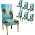 thumbnail image 1 of Dining Chair Cover 6 Pack Parsons Chair Furniture Protector Stretch Chair Covers for Dining Room,Restaurant,Kitchen,Party Redeo Los Angeles Vintge Trees Vintage Clear Summer Skies, 1 of 5