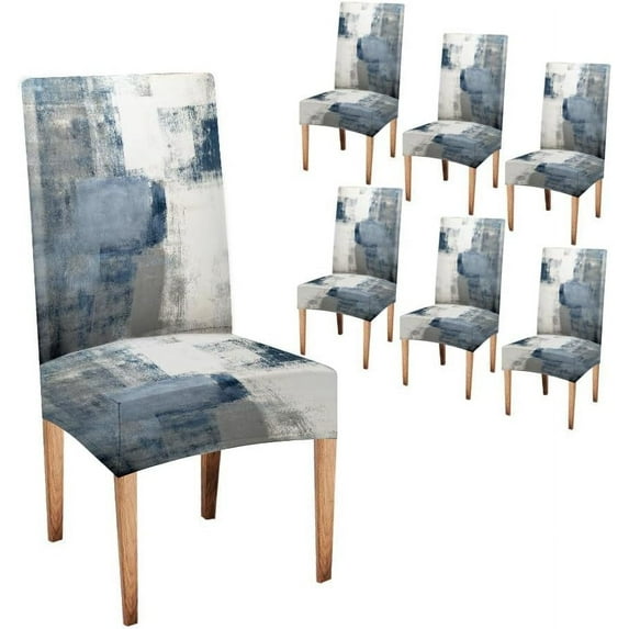 Dining Chair Cover Set of 6 Removable Washable Parson Chair Covers for Dining Room Living Room Kitchen