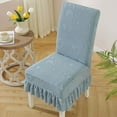 thumbnail image 1 of Dining Chair Cover Stretch Full Wrap Slipcover, Elastic One Piece Protective Chair Cover With Ruffled Skirt Non Slip Secure Fit, Washable Dining Room Chair Protector For Home Kitchen Banquet, 1 of 6