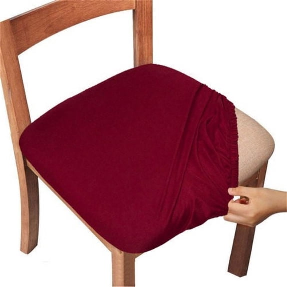 Dining Chair Cover Stretchy Slipcover Soft Waterproof Stain Resistant for Kitchen Office Banquet Set of 2