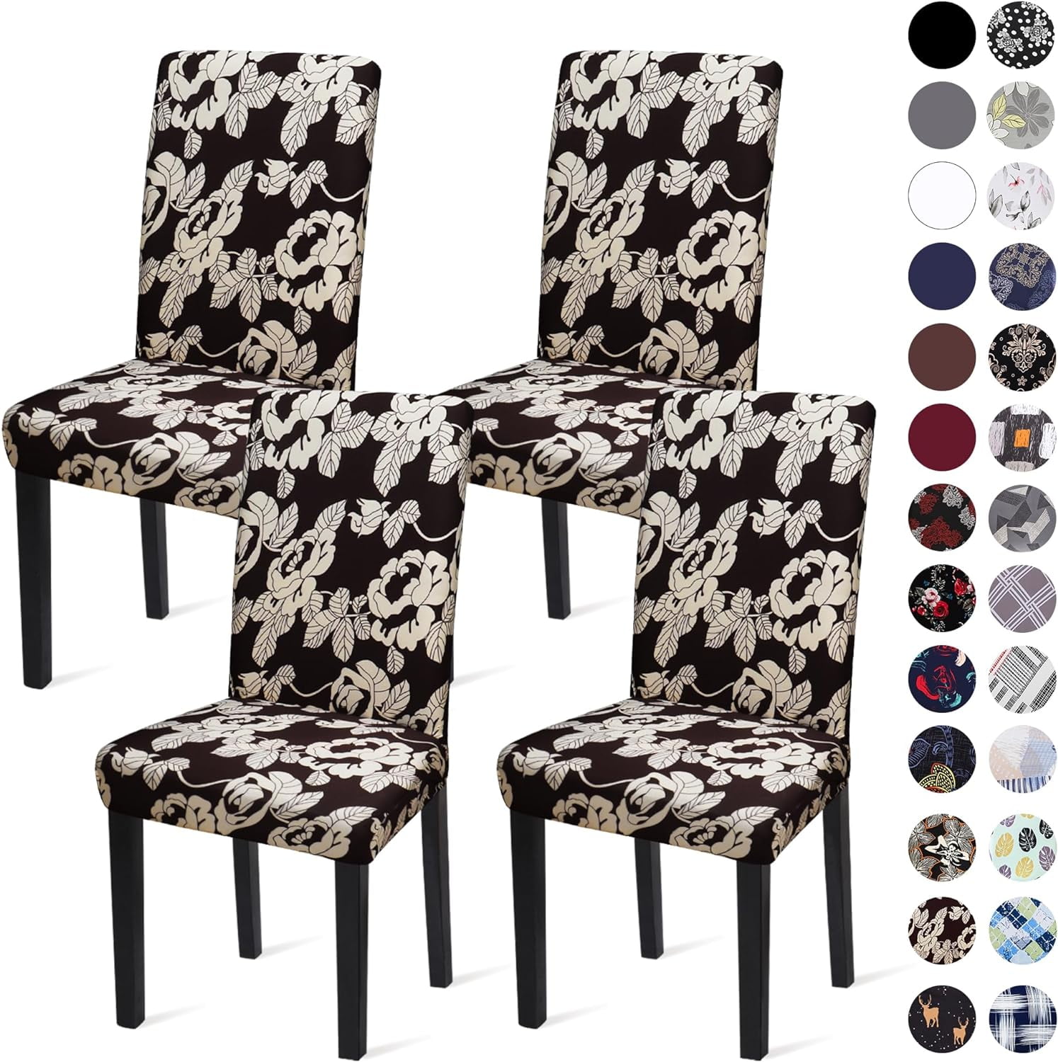 Dining Chair Covers,Kitchen Chair Cover,Parsons Chair Slipcover,Spandex Chair Protectors for