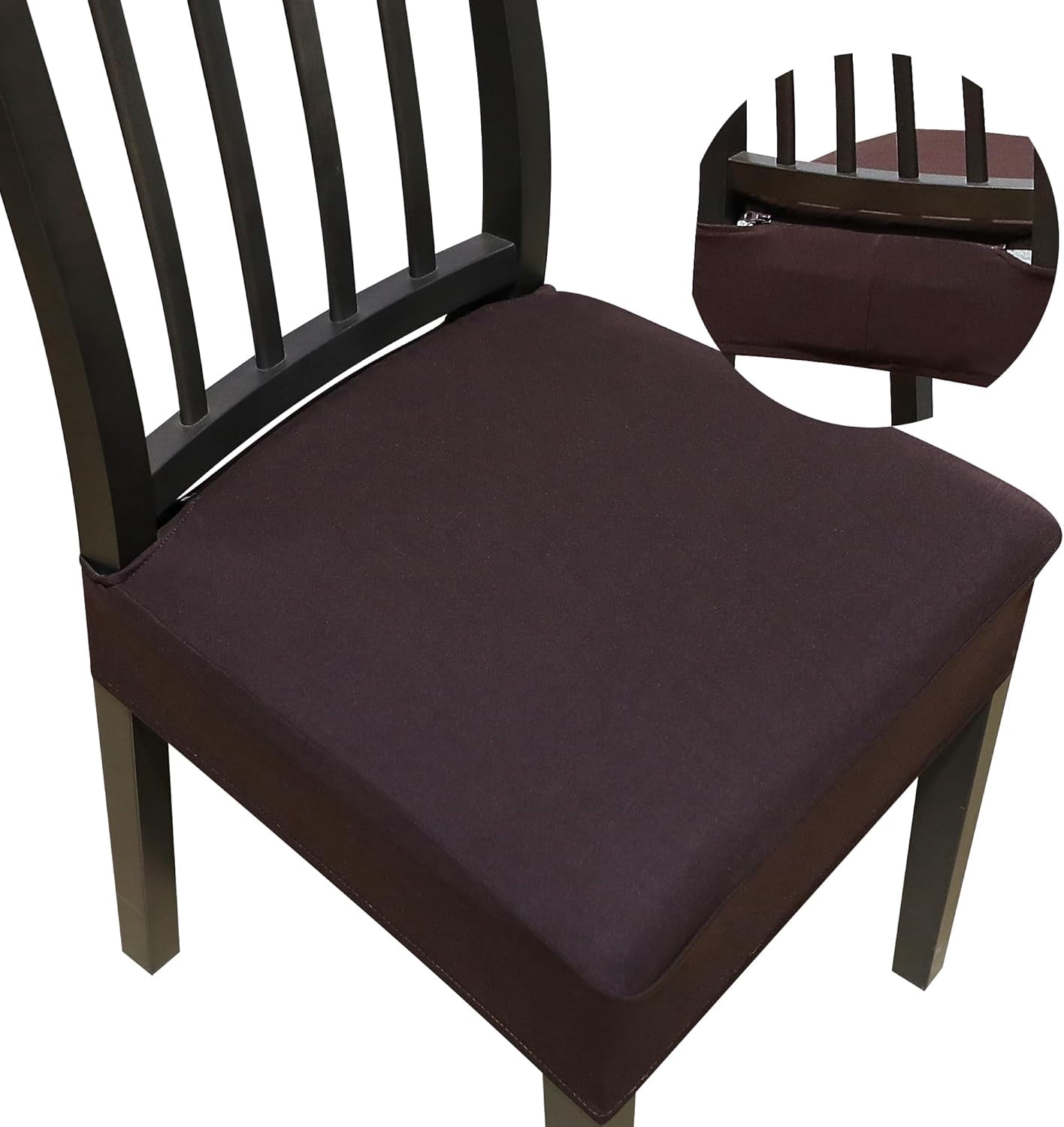 Dining Chair Covers,Seat Covers for Dining Room Chairs Set of 4,Stretch ...