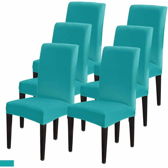 Dining Chair Covers Set of 4, Elegant Purple Halloween Stretch Parsons Chair Slipcovers Protector Removable Chair Covers for Dining Room Home Party Hotel Wedding Ceremony Banquet