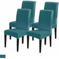 thumbnail image 1 of Dining Chair Covers Set of 4, Elegant Purple Halloween Stretch Parsons Chair Slipcovers Protector Removable Chair Covers for Dining Room Home Party Hotel Wedding Ceremony Banquet, 1 of 6