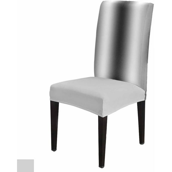 Dining Chair Covers Set of 4,Modern Minimalist Line Art Universal Stretch Kitchen Seat Covers Parsons Chair Protector Slipcover for Home Restaurant Party Decor,Abstract Grey White Gradient