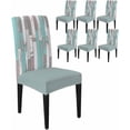 thumbnail image 1 of Dining Chair Covers Set of 4,Rustic Purple Ombre Wood Board Universal Stretch Kitchen Seat Covers Parsons Chair Protector Slipcover for Home Restaurant Party Decor,Vintage Shabby Style, 1 of 6