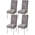 thumbnail image 1 of Dining Chair Covers Set of 4 Stretch Spandex Dining Room Chair Covers Parsons Chair Slipcovers Dining Chair Protector Anti-dust Chair Seat Protector for Dining Room Hotel, Kitchen, Party, 1 of 6
