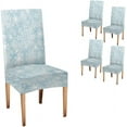 thumbnail image 1 of Dining Chair Covers Set of 4 Stretch Spandex Removable Washable Snowflake Kitchen Chair Protector Slipcovers for Living Room,Ceremony,Restaurant,Party, 1 of 6