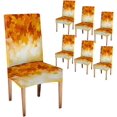 thumbnail image 1 of Dining Chair Covers Set of 6 Dining Room Chair Cover Falling Maple Leaves Autumn Detachable Washable Stretch Kitchen Seat Covers Protective for Home,Restaurant,Banquet, 1 of 6