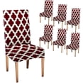 thumbnail image 1 of Dining Chair Covers Set of 6,Stretch Parsons Chair Slipcovers Universal Removable Washable Chair Seat Covers Protector for Dining Room,Kitchen,Hoteland Party, 1 of 5