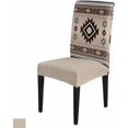 thumbnail image 1 of Dining Chair Covers Set of 8,Grey Black White Geometric Pattern Universal Stretch Kitchen Seat Covers Parsons Chair Protector Slipcover for Home Restaurant Party Decor,Vintage Seamless Ethnic Theme, 1 of 6