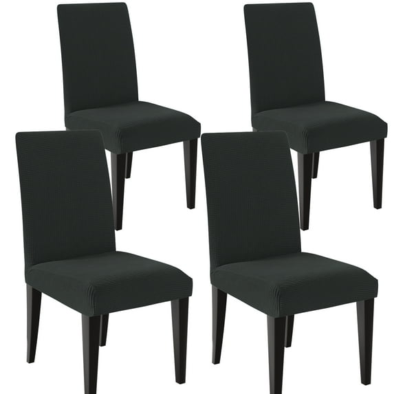 Dining Chair Covers Set of 4, Stretch Dining Room Cushion Cover Non-Slip Elastic Protectors for Wedding Kitchen Party Hotel
