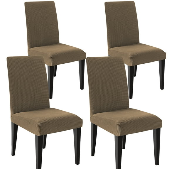 Dining Chair Covers Set of 4, Stretch Dining Room Cushion Cover Non-Slip Elastic Protectors for Wedding Kitchen Party Hotel