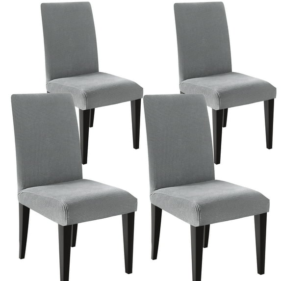 Dining Chair Covers Set of 4, Stretch Dining Room Cushion Cover Non-Slip Elastic Protectors for Wedding Kitchen Party Hotel