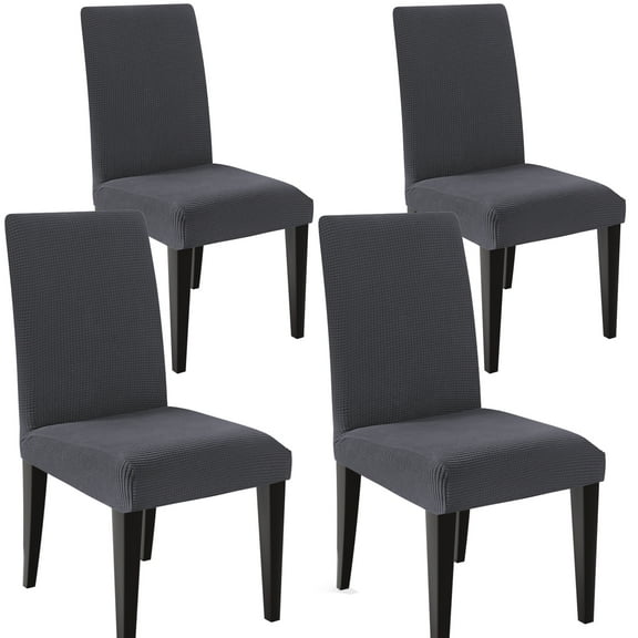 Dining Chair Covers Set of 4, Stretch Dining Room Cushion Cover Non-Slip Elastic Protectors for Wedding Kitchen Party Hotel