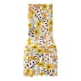 thumbnail image 1 of Dining Chair Covers with Skirt Stretch Dining Chair Cover with Printed Design Removable Long Ruffled Skirt Chairs Slipcovers for Kitchen Banquet Wedding, 1 of 7