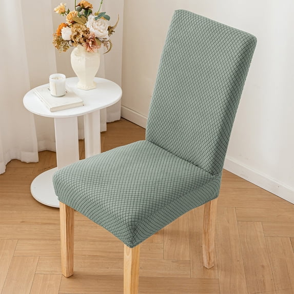 Dining Chair Covers, Stretch Kitchen Chair Cover, Removable Washable Chair Protector for Home,Restaurant,Banquet,18"x18"x24"(Light Green)