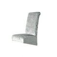 thumbnail image 1 of Velvet Stretch Chair Cover Large Slant High Back Chair Cover Solid Color Home Hotel Dining Chair Cover Allin One All Inclusive Dirtproof Furniture Accessory Chair Cover Large Slant, 1 of 8
