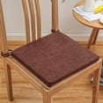 thumbnail image 1 of Dining Chair Cushion 16x16 Inch Removable Washable Cover with Non-Slip Straps, Linen Seat Cushion Pad Thick Foam for Kitchen Office Home Chairs, 1 of 6