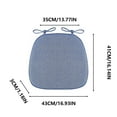 thumbnail image 1 of Dining Chair Cushion, Breathable Linen Sponge Cushion, Summer Cooling Dining Seat Pad With Silicone Grip, Removable Cover, Durable and Comfortable Seating Accessory, 1 of 2