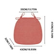 thumbnail image 1 of Dining Chair Cushion, Breathable Linen Sponge Cushion, Summer Cooling Dining Seat Pad With Silicone Grip, Removable Cover, Durable and Comfortable Seating Accessory, 1 of 2