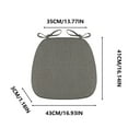 thumbnail image 1 of Dining Chair Cushion, Breathable Linen Sponge Cushion, Summer Cooling Dining Seat Pad With Silicone Grip, Removable Cover, Durable and Comfortable Seating Accessory, 1 of 3
