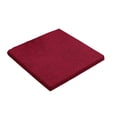 thumbnail image 1 of Dining Chair Cushion with Ties, 15.7 x 15.7 in Washable Linen Sponge Seat Pad for Kitchen Office Patio Chair, Red, 1 of 6