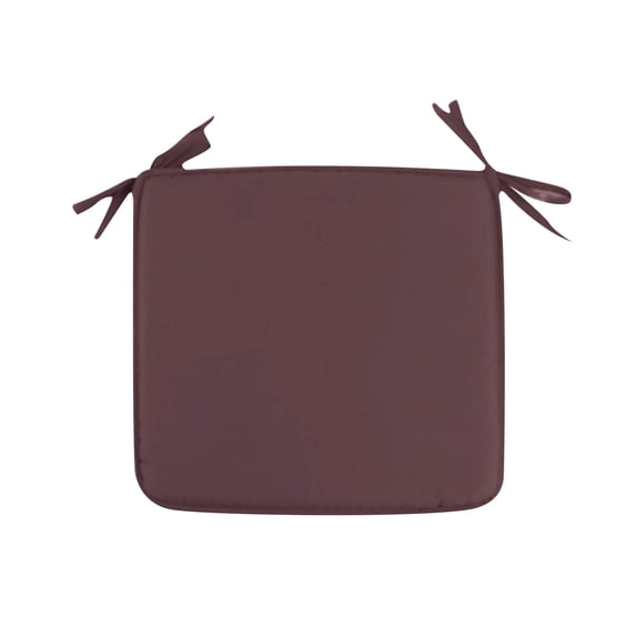 Dining Chair Cushion with Ties, 15.75 in Square Soft Non Slip Seat Pad for Kitchen Office Home Chair, Coffee