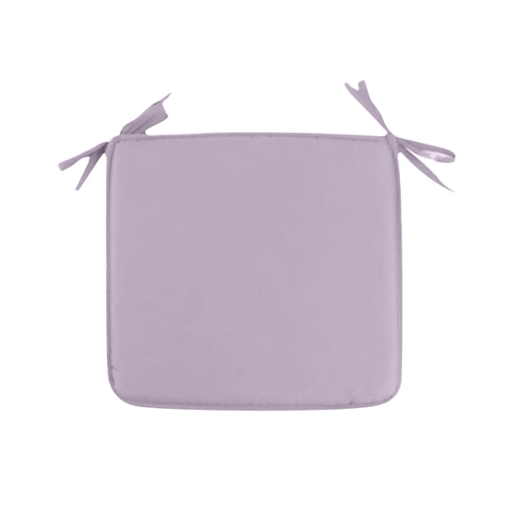 Dining Chair Cushion with Ties, 15.75 in Square Soft Non Slip Seat Pad for Kitchen Office Home Chair, Light Gray