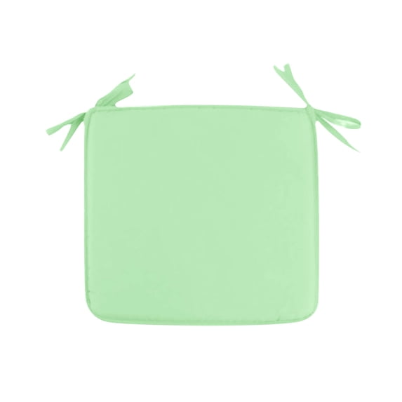 Dining Chair Cushion with Ties, 15.75 in Square Soft Non Slip Seat Pad for Kitchen Office Home Chair, Light Green
