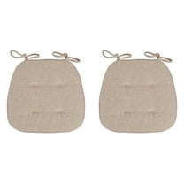 Dining Chair Cushions with Removable Cover& Ties - 16.93"x16.14" Non- Seat Pads for U-Shaped Chairs - High-Resilience Foam Kitchen Chair Cushions for Home,Restaurant & Office - Washable & Durable