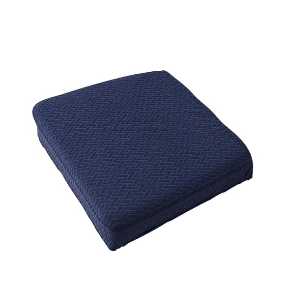 Dining Chair Cushions, Seat Cushion for Chair, Thick Padded Core, Stretch Fit, Solid Navy, All Occasion, 1 Pc
