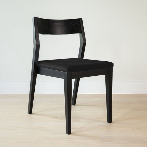 Dining Chair Frame (1 Pack), Black with Onyx Cushion