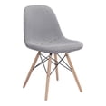 thumbnail image 1 of Dining Chair Houndstooth - Polyester Linen Beech Wood, Metal, 1 of 2