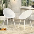 thumbnail image 1 of Dining Chair Of 2 - White Plastic Outdoor Chairs With Charisma Adventure Fashionable For Captivating Experience, 1 of 6