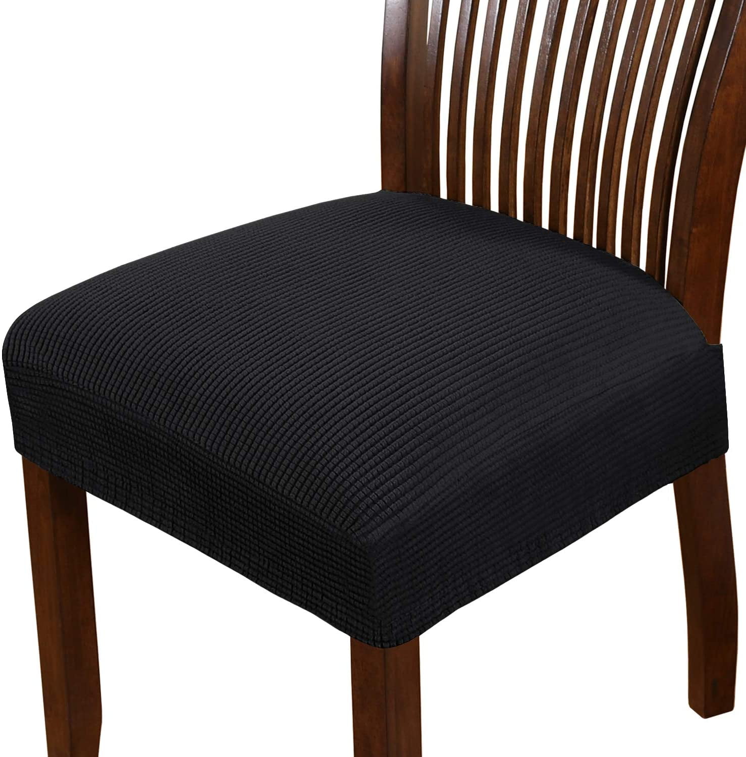 Smiry Easy Fit Stretchy Waterproof Slipcovers Jacquard Chair Seat Covers for Dining Room 2 Pcs Beige Walmart