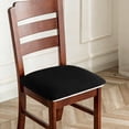 thumbnail image 1 of Dining Chair Seat Cover with Ties and Buttons, Soft Thick Polyester Cushion for Kitchen Chairs and Stools, Machine Washable, Pet-Friendly Anti-Slip Fit (1 Pack), 1 of 7