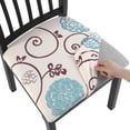 thumbnail image 1 of Dining Chair Seat Covers Set of 6, Stretch Printed Seat Covers for Dining Room Chairs, Soft Removable Washable Chair Seat Protector Seat Cushion Slipcovers for Kitchen, Office, 1 of 6