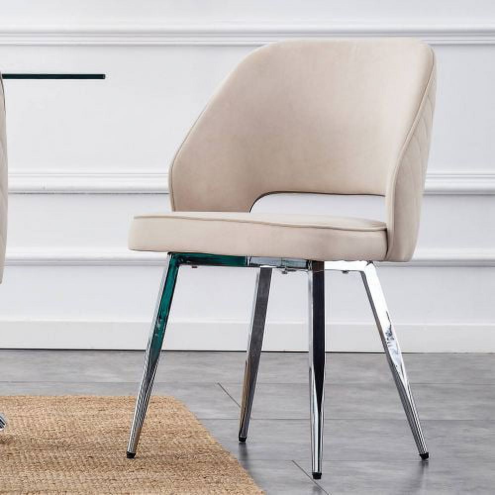 Dining Chair Set of 1 Upholstered Fabric Desk Chairs Small