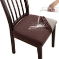 thumbnail image 1 of Dining Chair Set Seat Pads for Kitchen Room Chairs Comfortable Supportive Foam Covers Protector Non- Tie Design, 36 cmx48 cm, Brown, 1 of 9