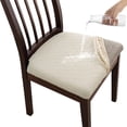 thumbnail image 1 of Dining Chair Seat Pad Set with Non- and Tie Design, 36 x 48 cm, Light Beige, 1 of 9